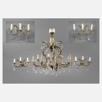 Deckenkrone und zwei Wandlampen111