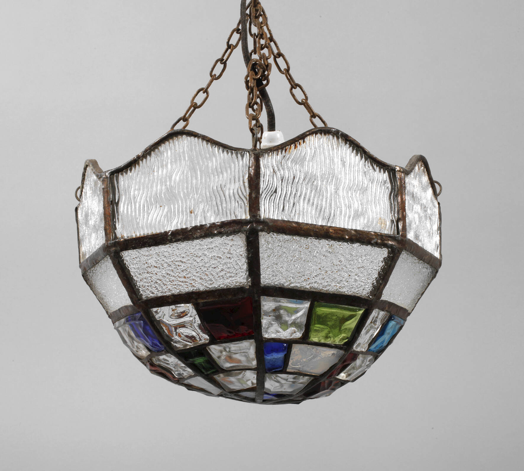 Deckenampel Bleiglas