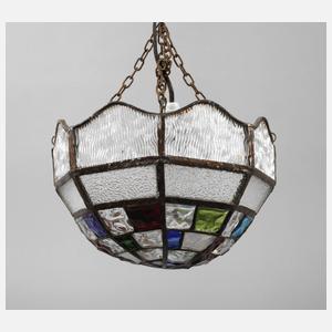 Deckenampel Bleiglas