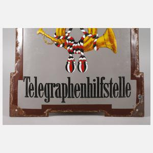 Emailleschild Telegraphenhilfstelle