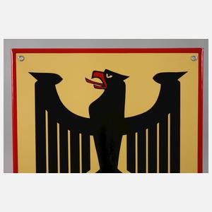 Emailleschild Postamt