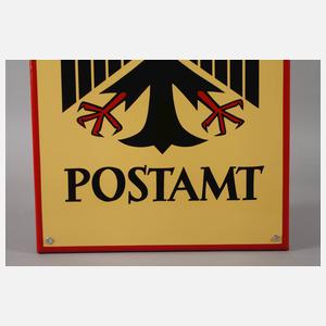 Emailleschild Postamt