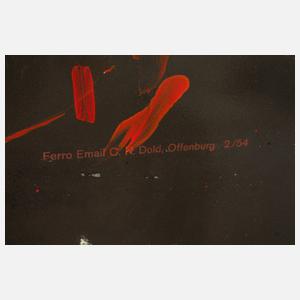 Emailleschild Postamt