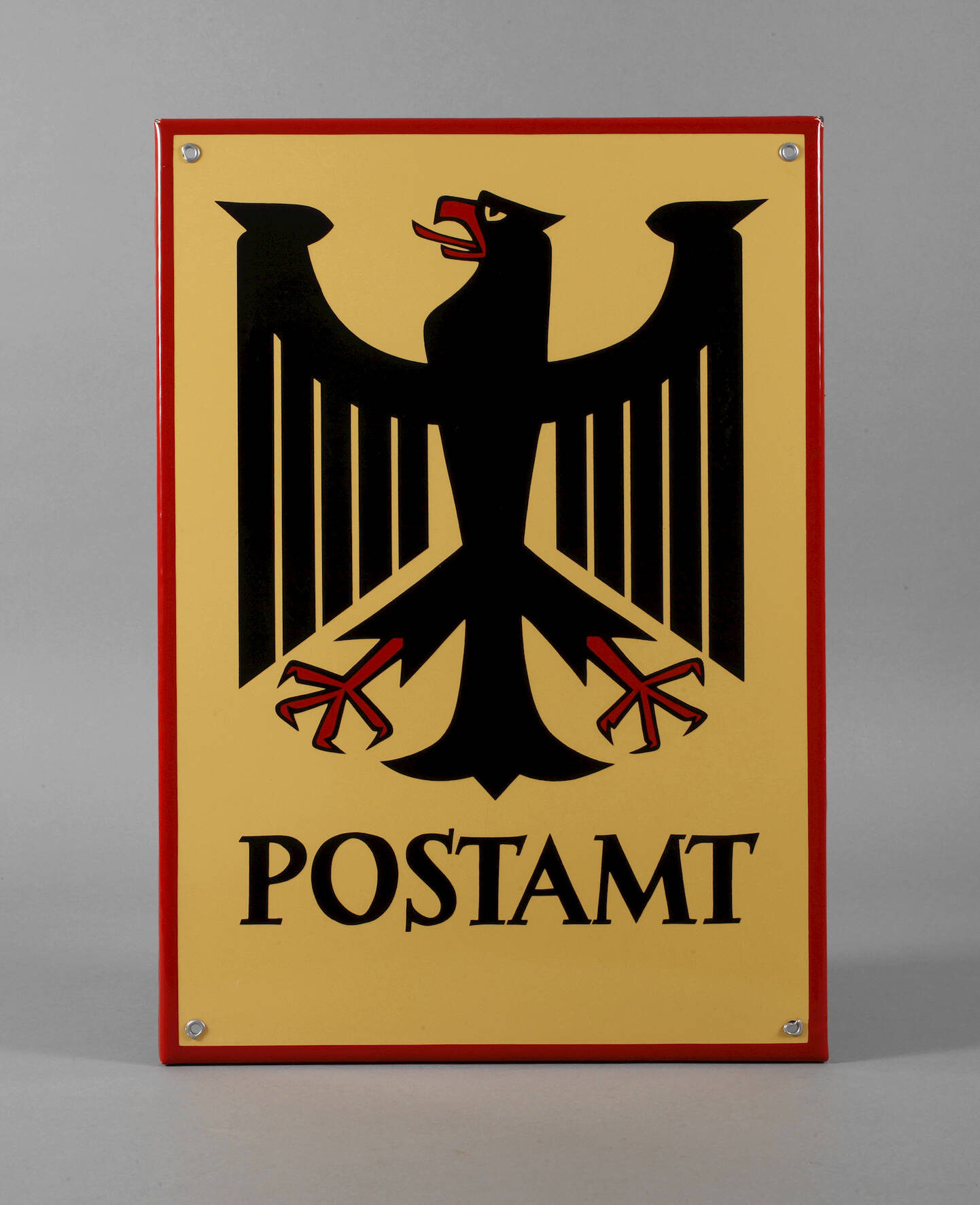 Emailleschild Postamt