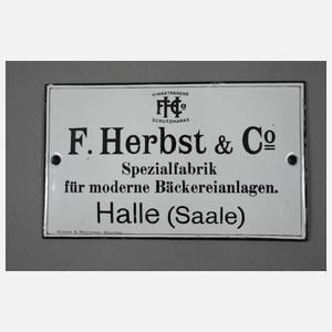 Fünf Emailleschilder