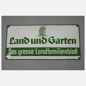 Fünf Emailleschilder