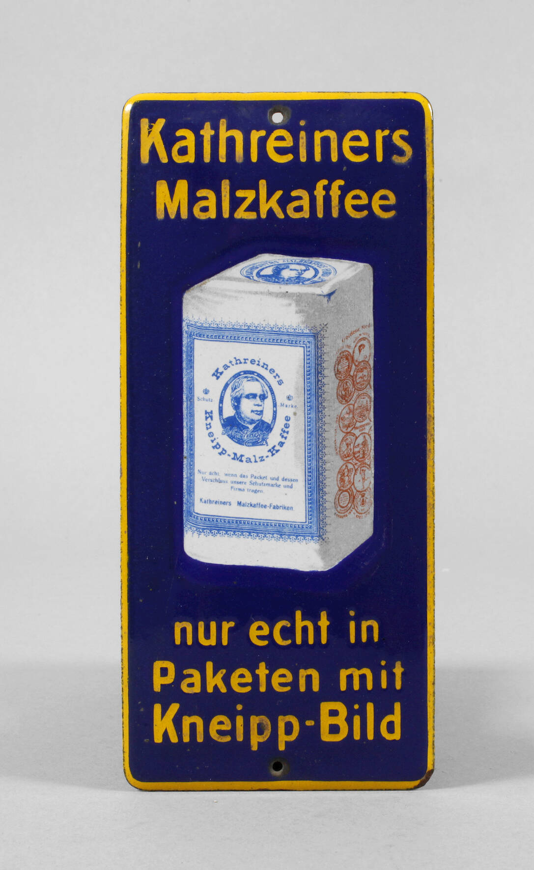 Kleines Emailleschild Kathrein