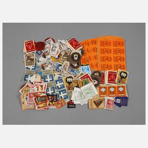 Großes Konvolut Werbemarken