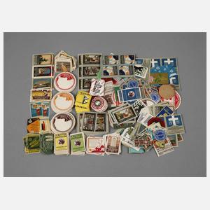 Großes Konvolut Werbemarken