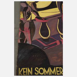 Gemaltes Werbeplakat