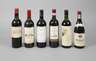 Sechs Flaschen Rotwein