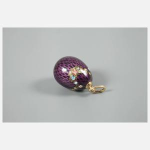 Eianhänger mit Emaille