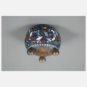 Zierlöffel und Saliere Cloisonné