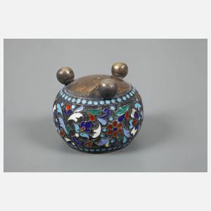 Zierlöffel und Saliere Cloisonné