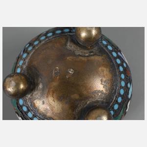 Zierlöffel und Saliere Cloisonné