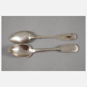 Sechs Kaffeelöffel Silber