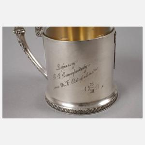 Teeglashalter Silber