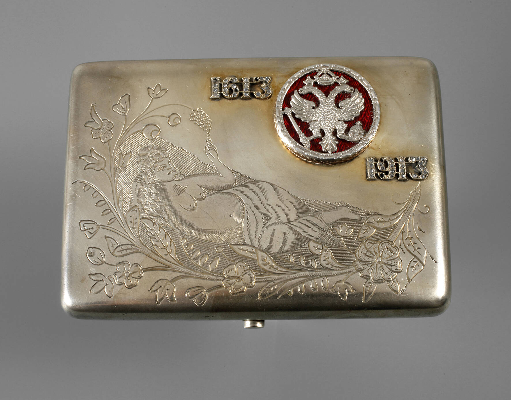 Zigarettendose Silber