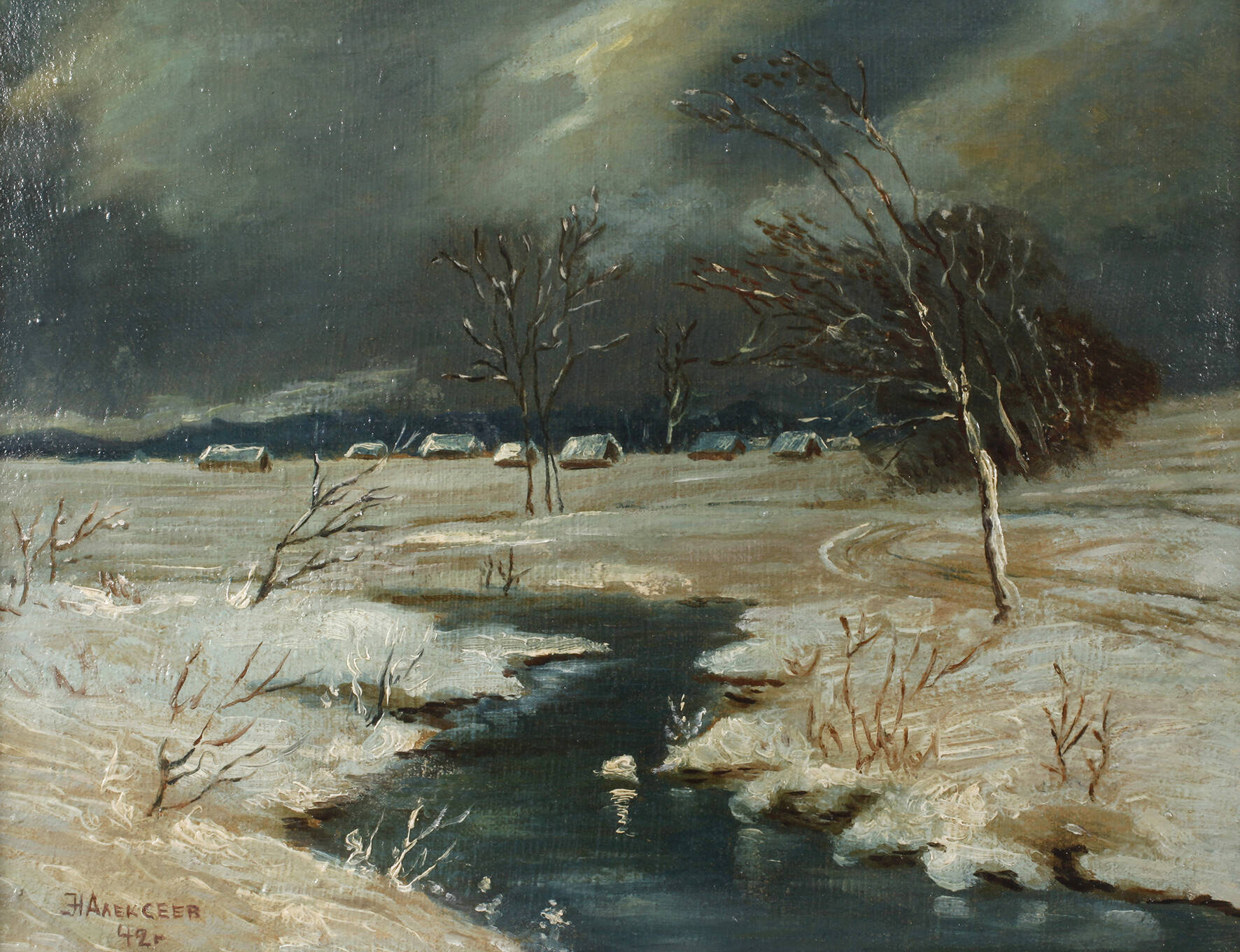 N. Alekseev, Russische Winterlandschaft