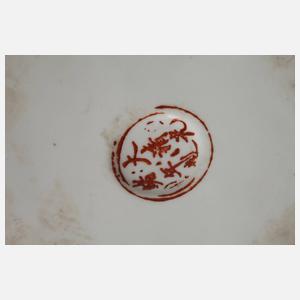 Deckelvase Famille rose