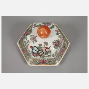 Deckelvase Famille rose