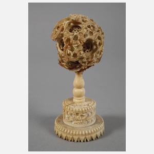 Contrefait-Kugel aus Elfenbein