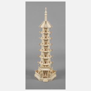Pagode Elfenbein
