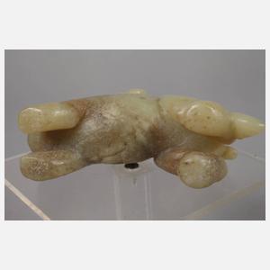 Zwei Jadeschnitzereien