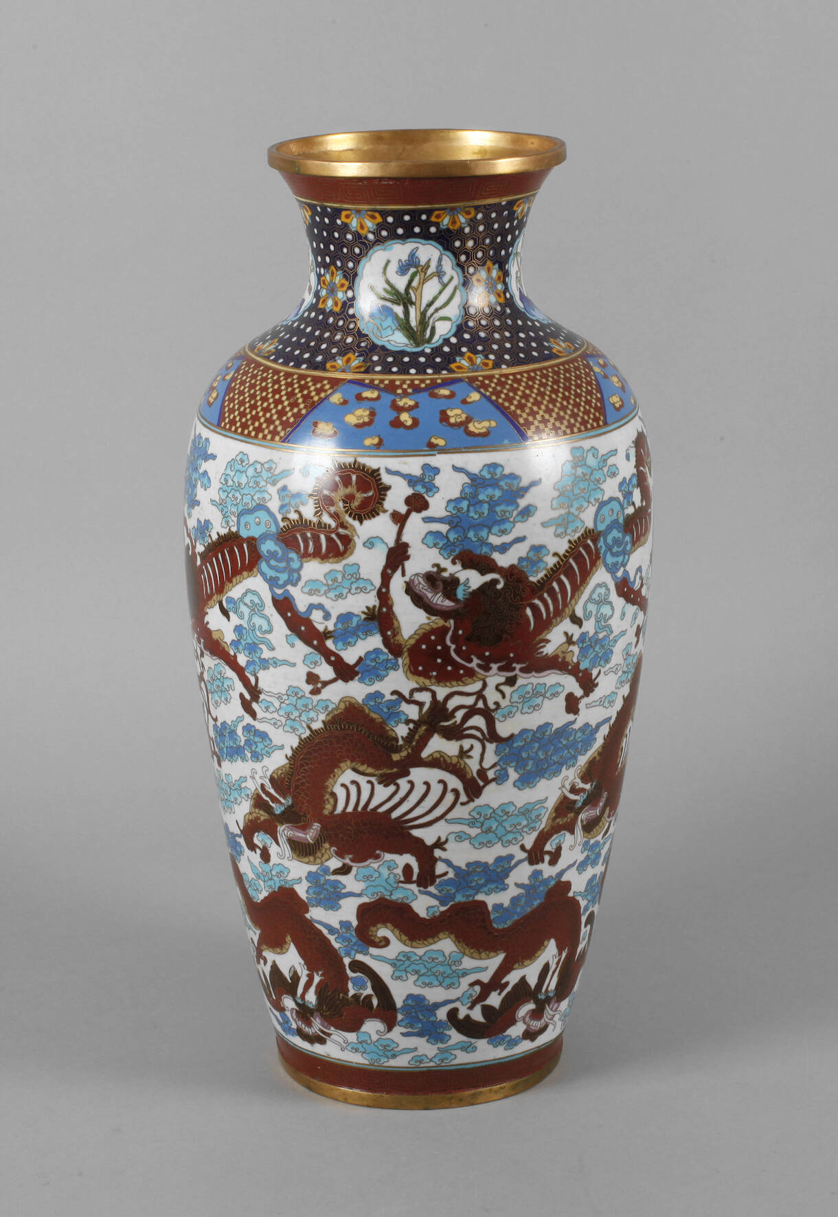 Große Vase Cloisonné
