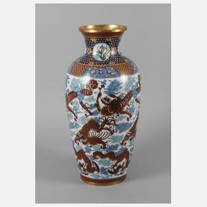 Große Vase Cloisonné