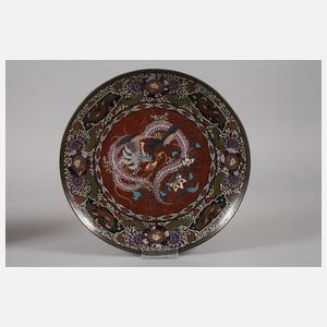 Paar Teller Cloisonné