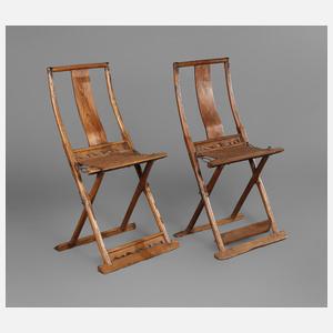 Paar Klappstühle