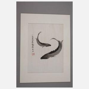 Zwei Tuschzeichnungen China