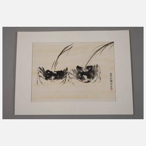 Zwei Tuschzeichnungen China