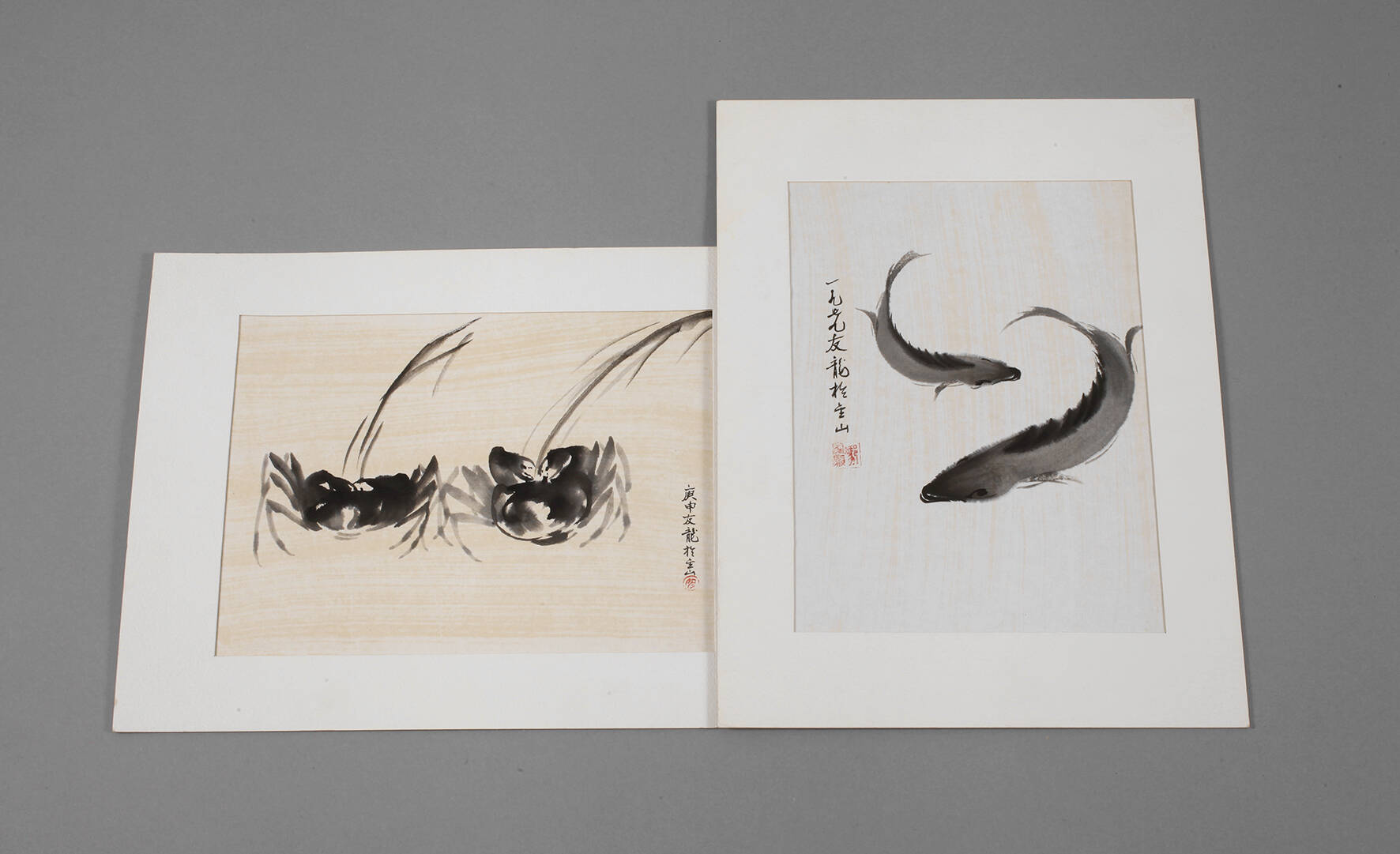 Zwei Tuschzeichnungen China