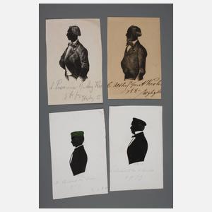 Konvolut studentische Schattenrisse