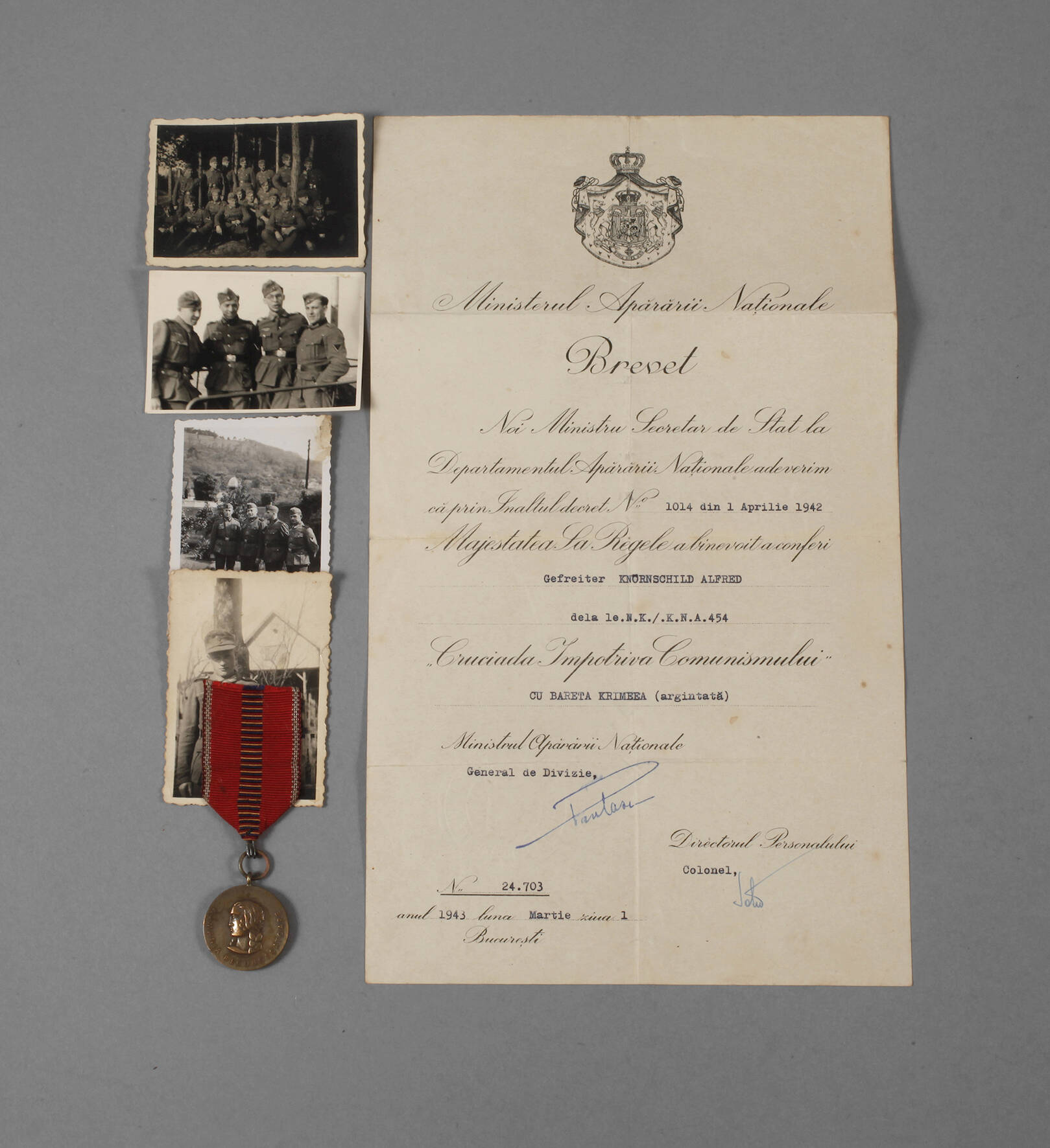 Rumänische Medaille gegen den Kommunismus 1941