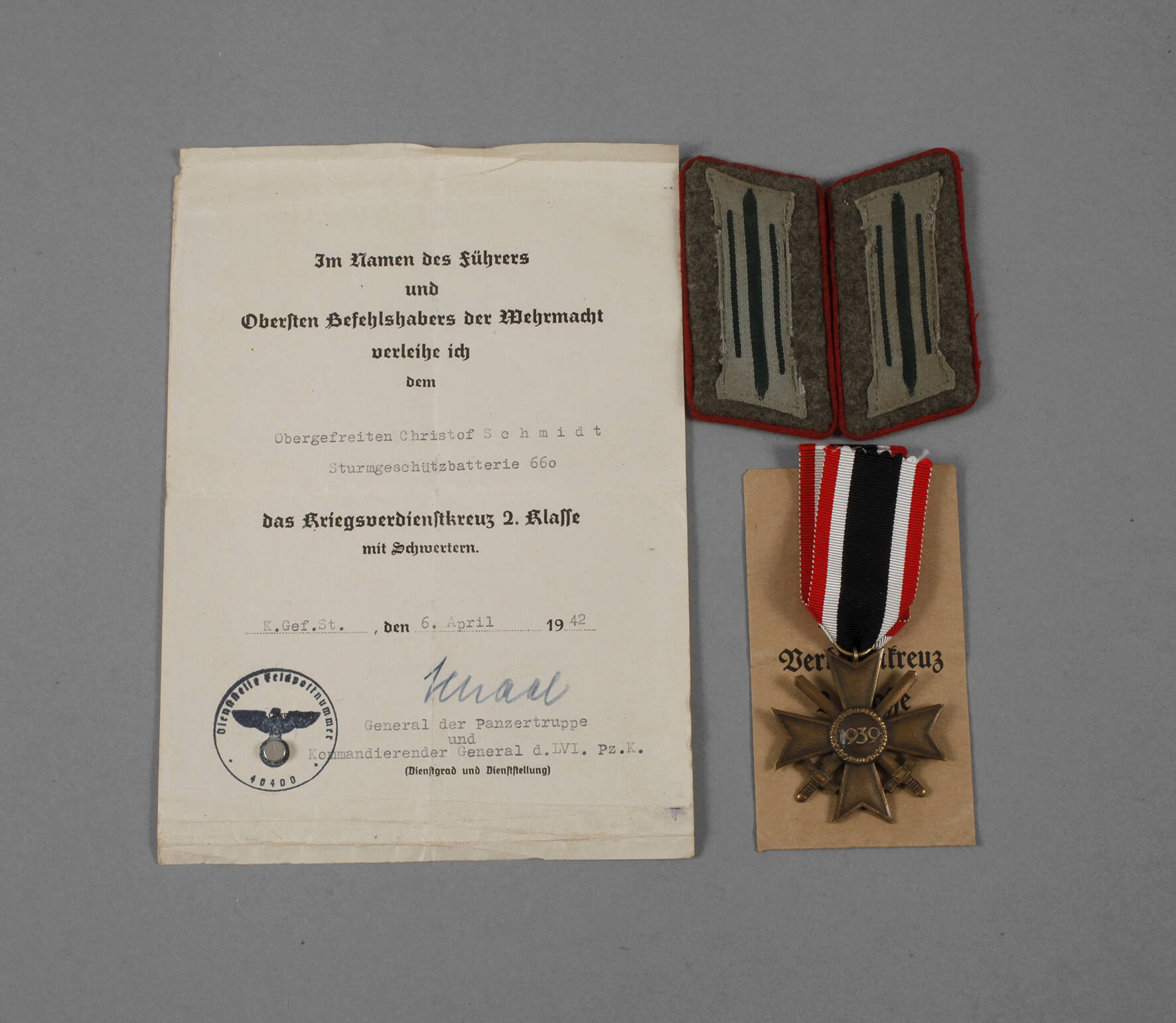 Nachlass 2. Weltkrieg, Sturmgeschützbatterie 660