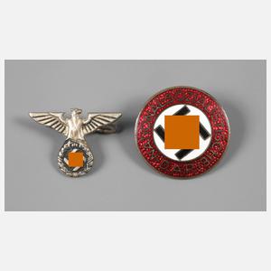 Zwei Mitgliedsabzeichen 3. Reich