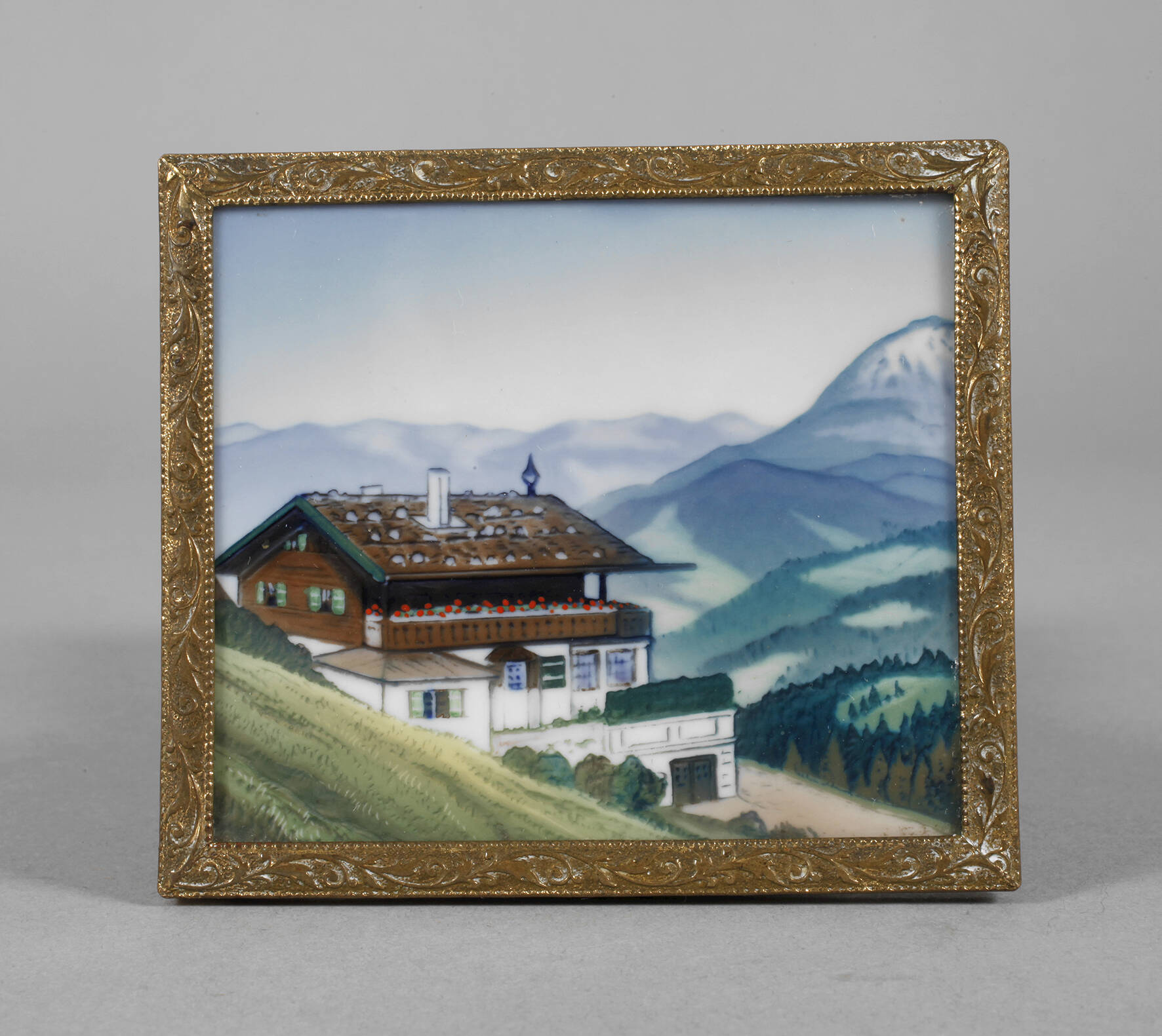 Rosenthal Porzellanbildplatte "Haus Wachenfeld"