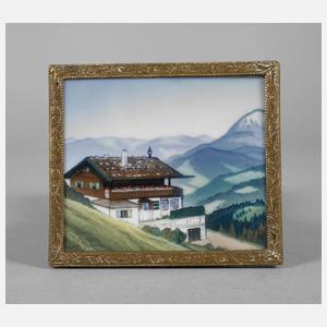 Rosenthal Porzellanbildplatte "Haus Wachenfeld"