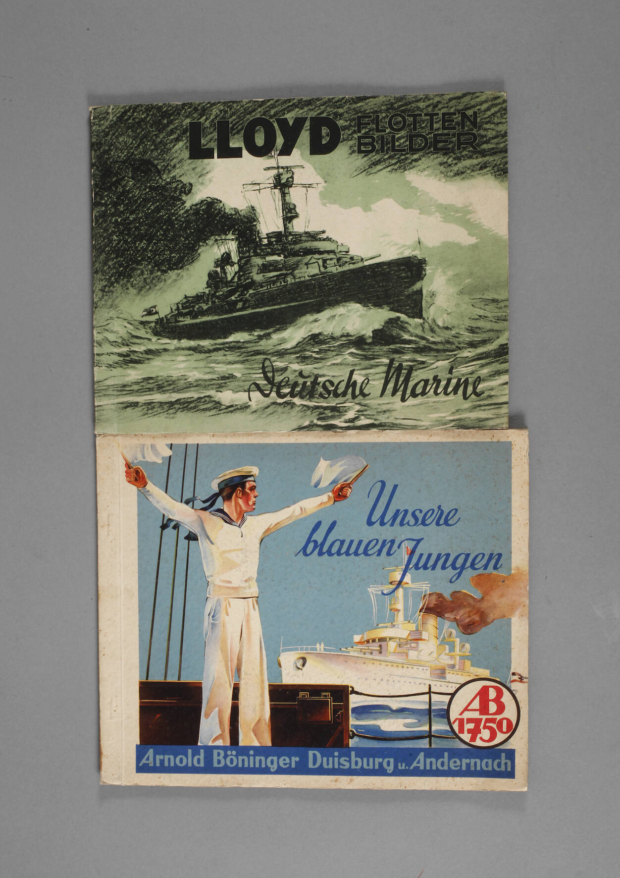 Zwei Sammelbilderalben Marine