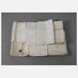 Konvolut Gebilddamasthandtücher