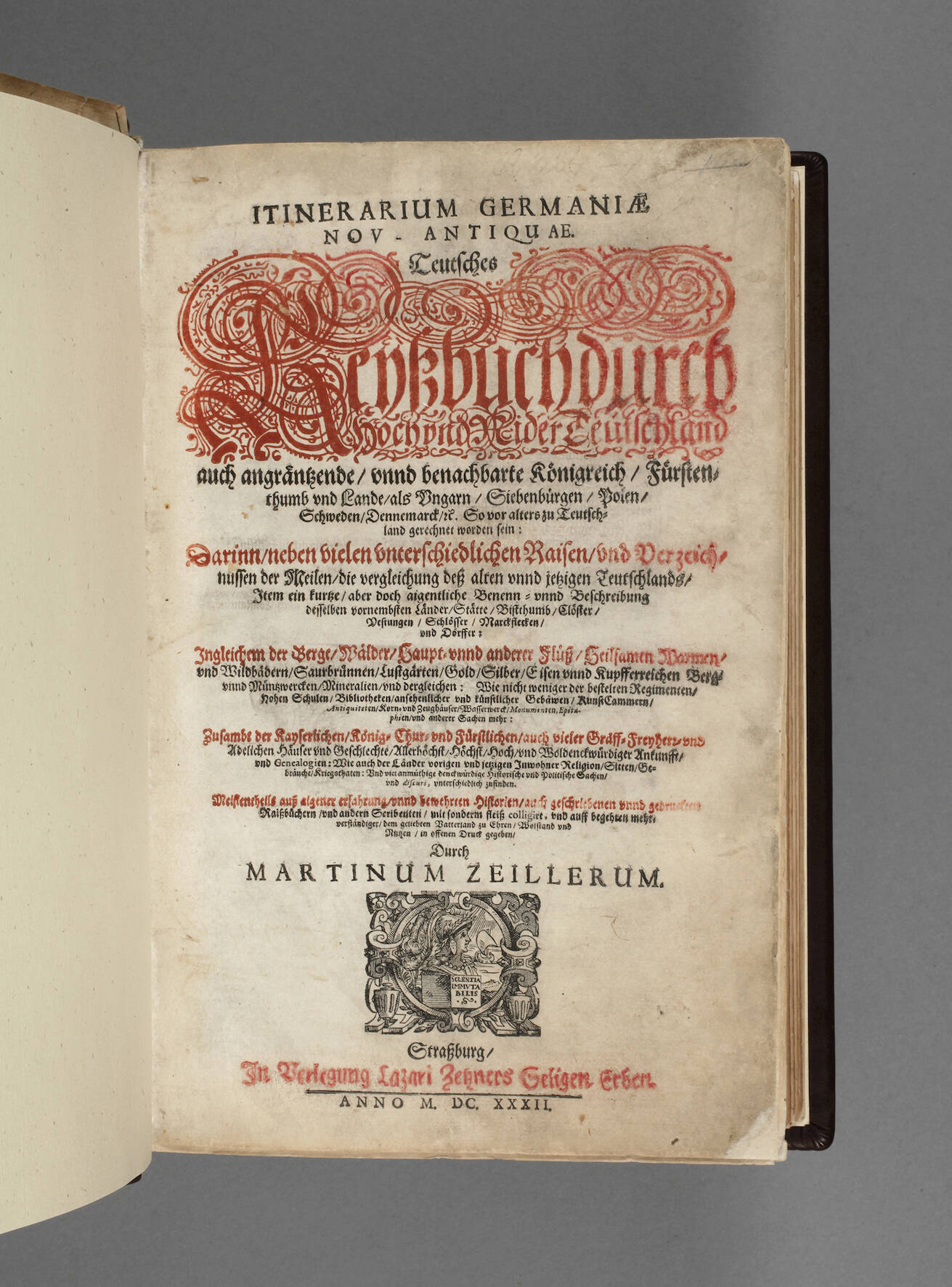 Martin Zeiller Früher Reiseführer