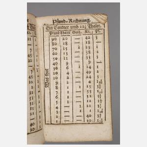 Rechenbuch 1735