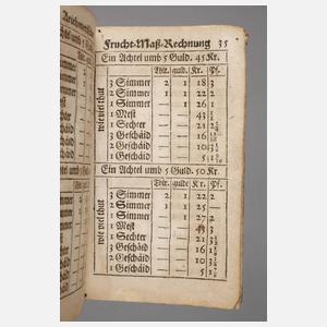 Rechenbuch 1735