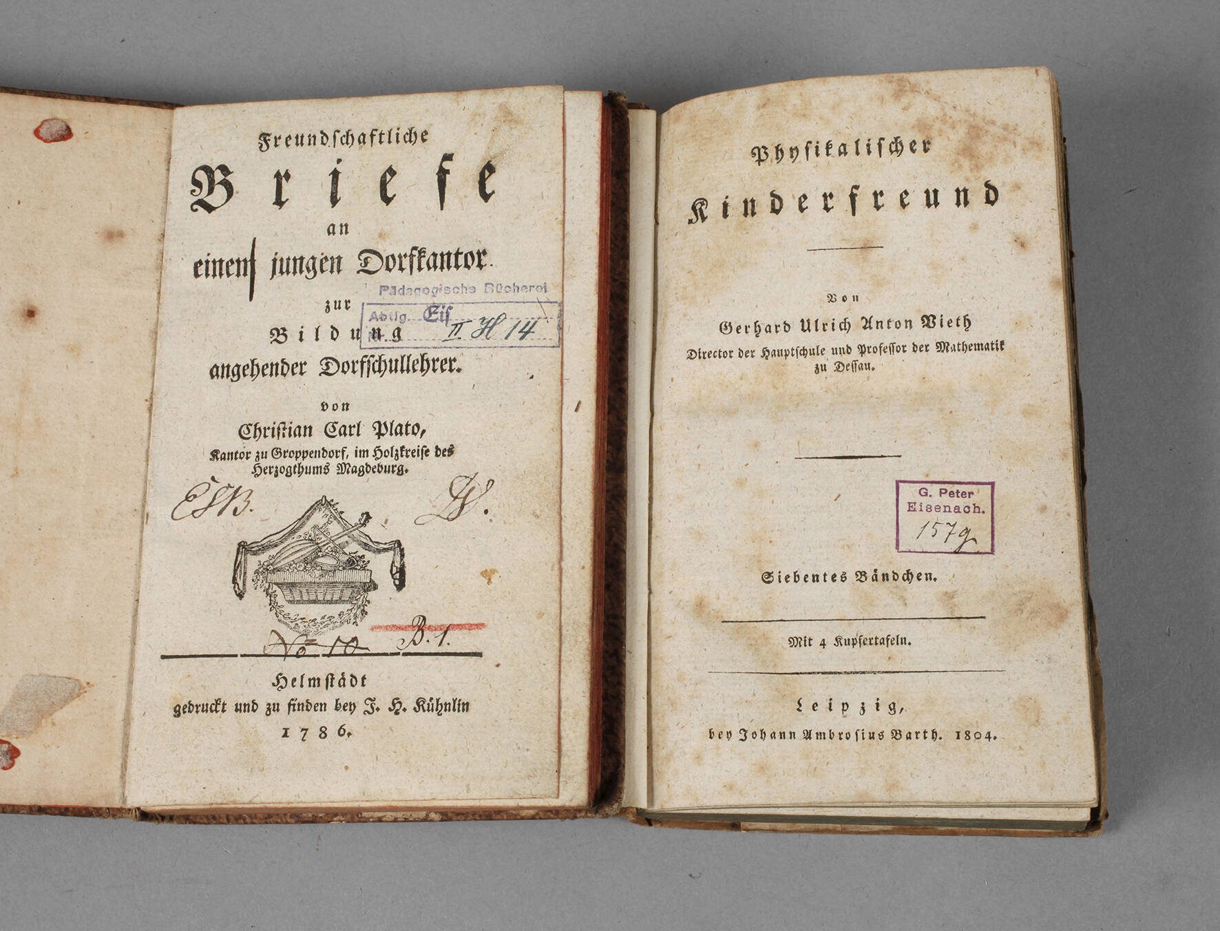 Zwei Lehrbücher um 1800