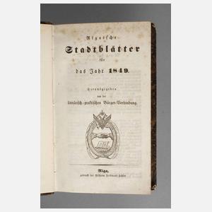 Rigaische Stadtblätter