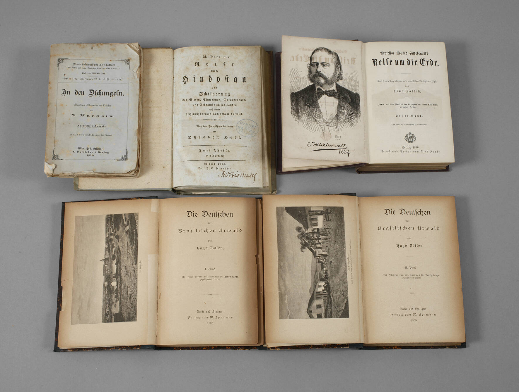 Konvolut Reiseliteratur 19. Jahrhundert