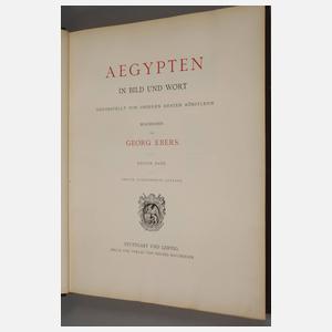 Zwei Bände Ägypten in Bild und Wort